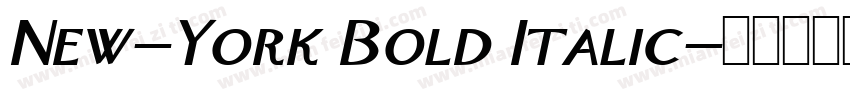 New-York Bold Italic字体转换